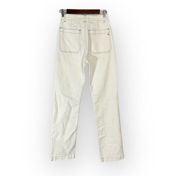 Madewell The '90s Straight Utility Jean Women's 23 Warm White Lighthouse NWT - Picture 4 of 8